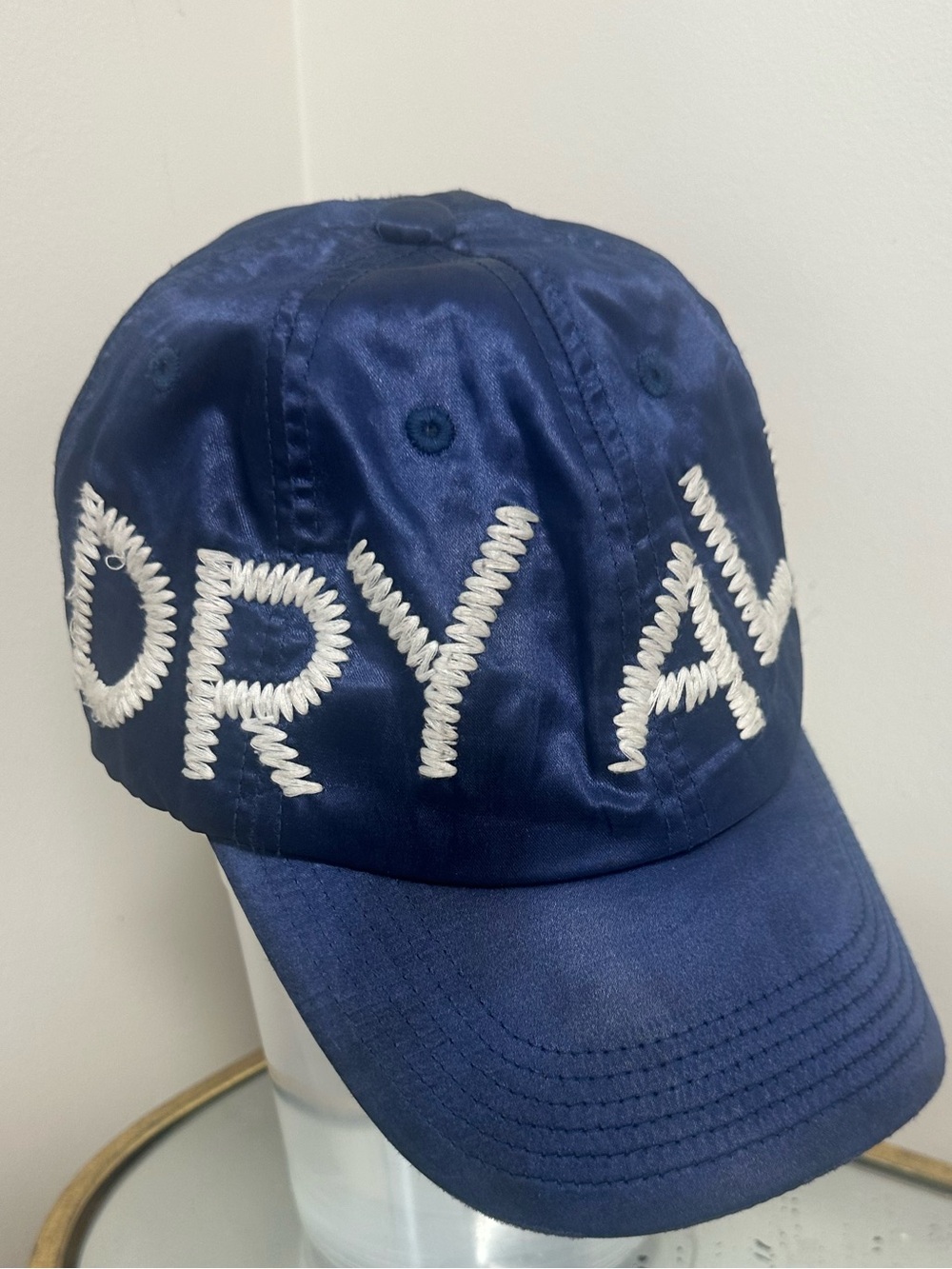 Human Made DRYALLS satin hat - midnight blue. Unisex - great condition!!!